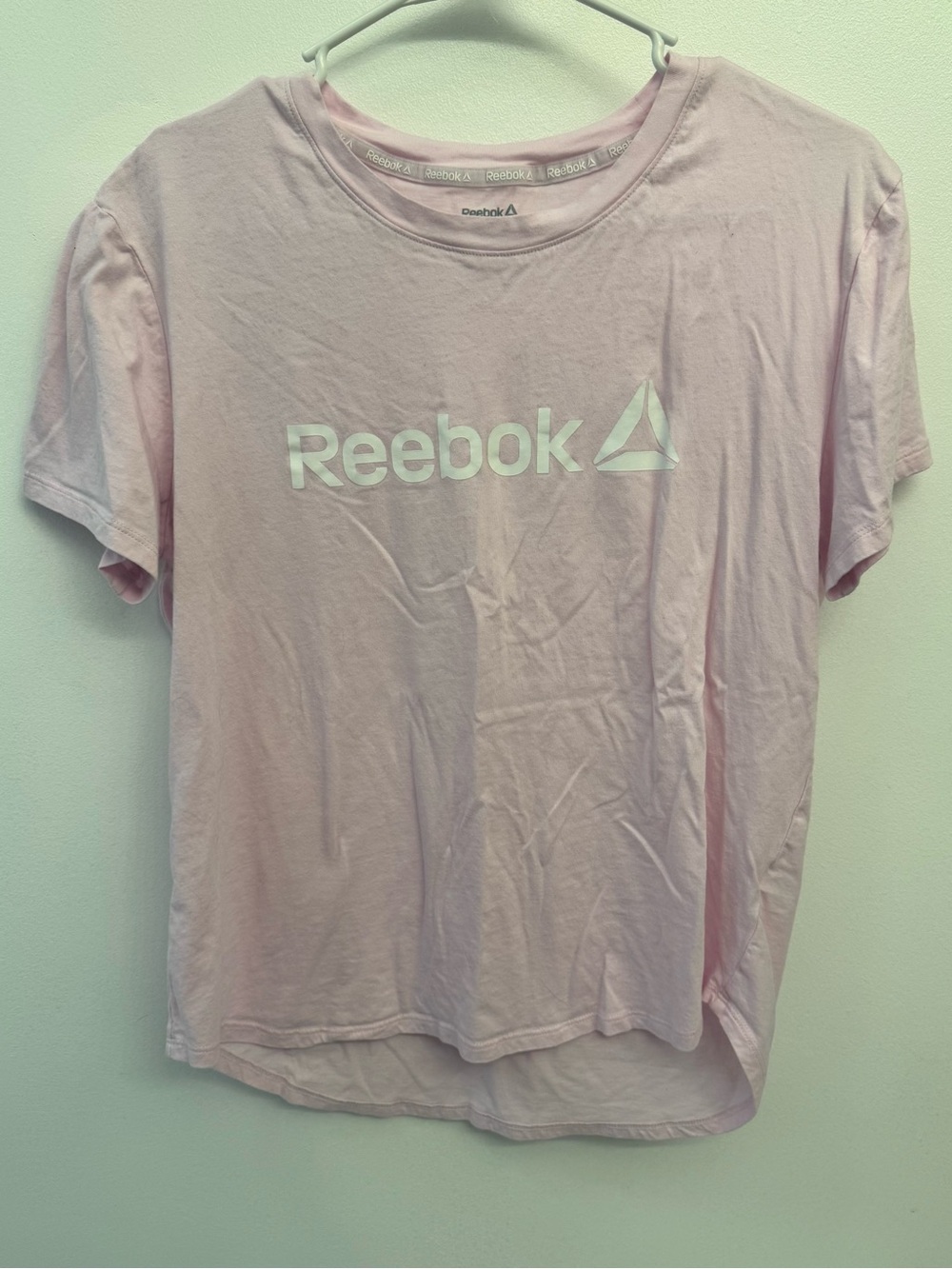 Reebok Pink Logo Crewneck Tee